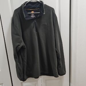 Timberland Men's Zip-Up Sweater in Forest Green